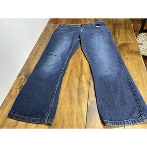 Southpole Jeans Men's 34x30 Embroidered Flap Pockets Blue Denim